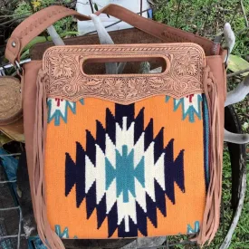 Trinity Ranch Tooled Leather Collection Satchel