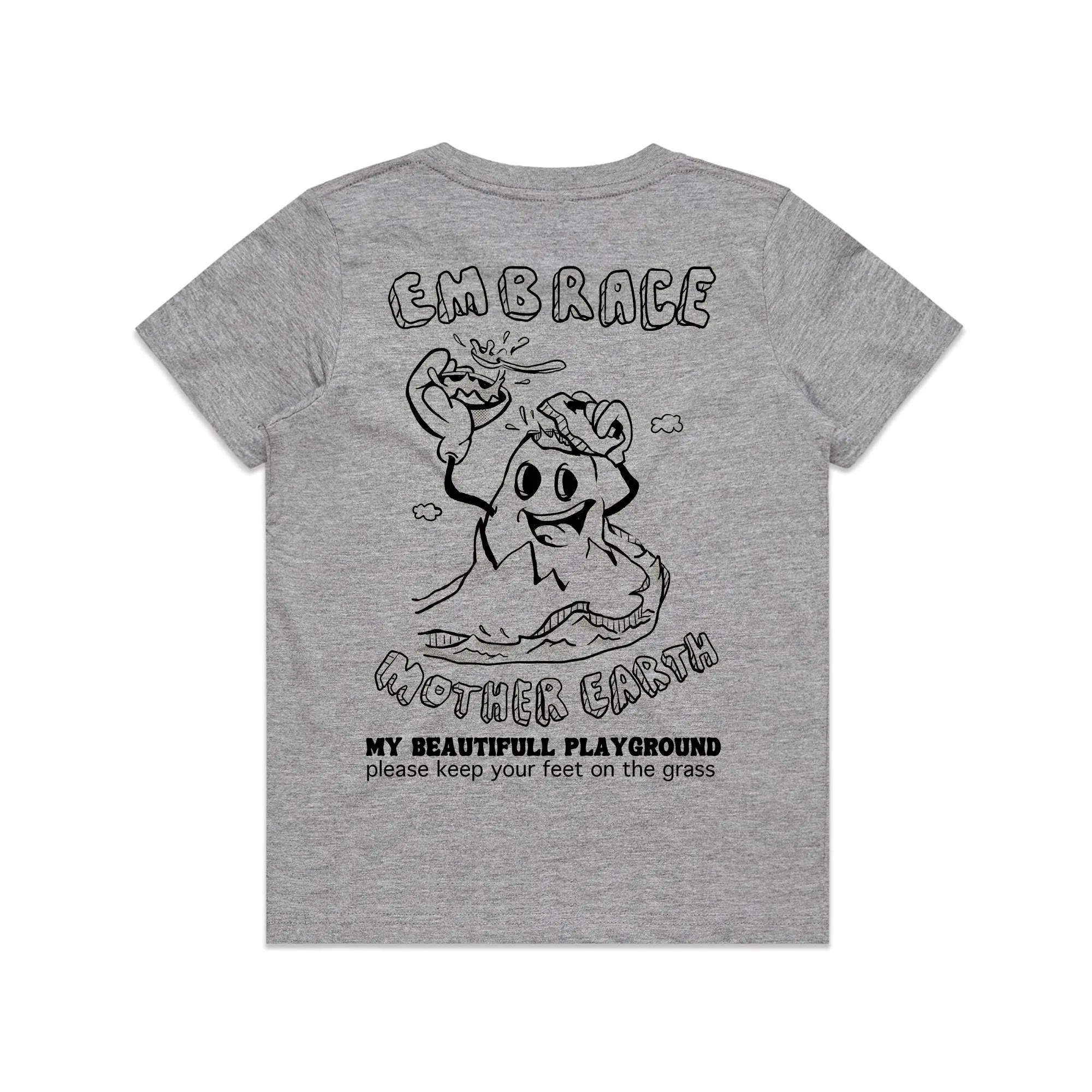 Volcano design [Tee] Heather Grey